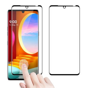 비스비  VISBYH LG 벨벳용 풀커버 강화유리 액정보호필름 2매