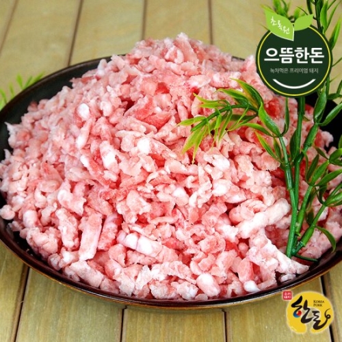 초록원  으뜸한돈 1등급 한돈 냉동 뒷다리살 다짐육 300g