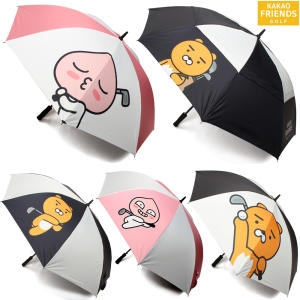 카카오프렌즈 골프 파라솔 UV차단 암막코팅 초경량 대형 장우산