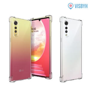 비스비  VISBYH LG 벨벳용 투명 젤리 범퍼 케이스 2개