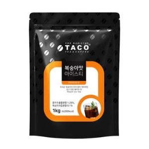 아이에스씨 타코 복숭아 아이스티 리필 1kg 1박스 12개