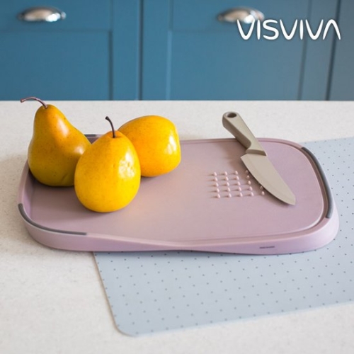 비스비바인터내셔날  엘린 경사 양면도마 라벤더