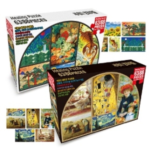 학산문화사  명화 힐링 판퍼즐 5종세트 Vol 1