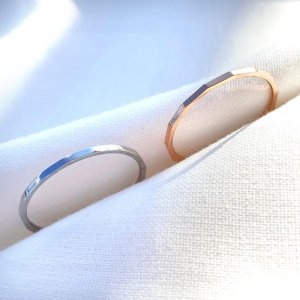 이어넥핸즈  써지컬스틸 1mm마디컷 실반지 실버 로즈골드  5633077