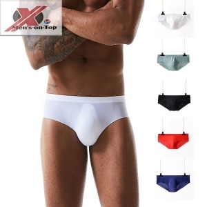 맨즈온탑 노라인 실크 누드 심리스 삼각 남자섹시팬티