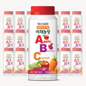 파스퇴르 100% 유기농 야채농장 ABC주스 190ml