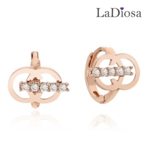 라디오사  14K 다이아미 끌레비비 골드귀걸이 VGE3037