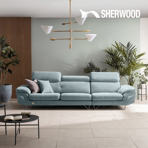 쉐우드가구 쉐우드 소나 4인용 독일 VERSA 초극세사 패브릭 기능성 암레스트형 소파