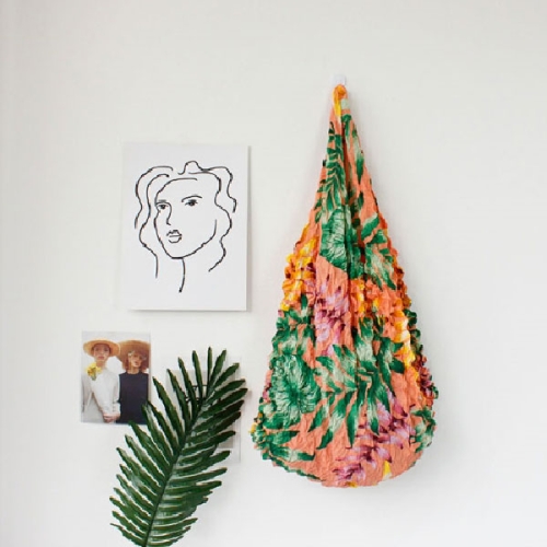 블루피오레 플리츠 주름 에코백 L AFB010