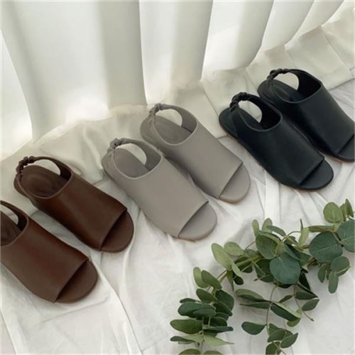 슈썸 리얼리 심플 캐주얼 밴딩 플랫 여성 샌들 RJ-ao931s