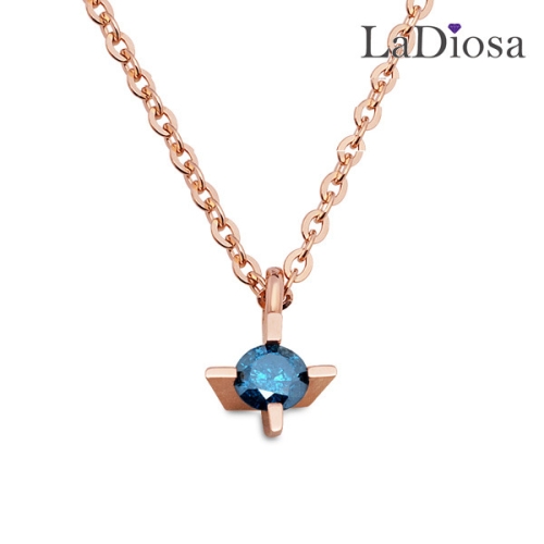 La Diosa 라디오사 18K 청다이아 목걸이 G18D-7966NM