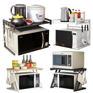 에브리데이컴퍼니 비텐 감성모던 길이조절 풀메탈 전자렌지수납장 심플Z 전자레인지 선반 렌지대 2종