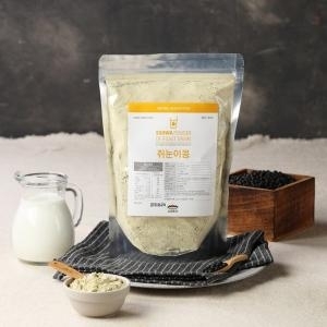 고향장터 사이소  소화푸드  쥐눈이콩선식 500g 볶은 검은콩 약콩 가루.