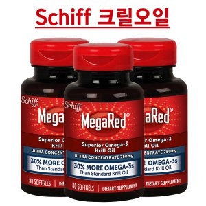 쉬프 메가레드 오메가3 크릴오일 750mg 80정