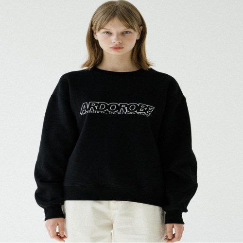 천삼백케이  아더로브  아더로브 유니섹스 리니어 로고 스웻셔츠 ACR193001 GR No.1 디자인 쇼핑몰