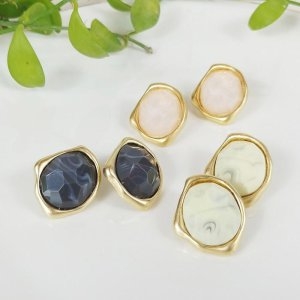 JSHOP  심플 무광 컬러 호마이카 여름 귀걸이  5723955