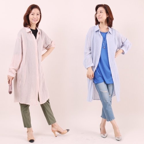 아이우먼 위쉬몰   시스루자수롱남방 WC5187M007 빅사이즈