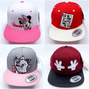 디즈니 미키마우스 포커 자수 스냅백 모자 20종