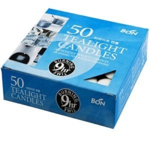 하이아트 티라이트 캔들 미니 양초 9시간 50P