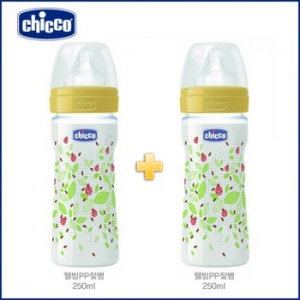  치코 웰빙 PP 젖병 로맨틱 가변속도 2014 250ml[2개]