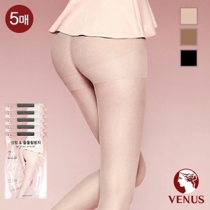 비너스 VST1177S 힙업 스타킹 세트 보정 팬티 올풀림방지 5매
