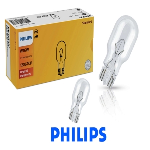 필립스  오스람 T15 12V16W 번데기전구 W16W 후진등/미등/번호판등 10개 1세트