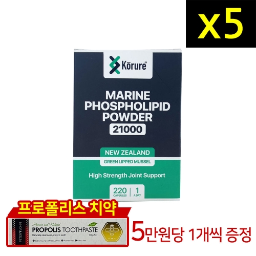 코루레 초록입홍합 분말 파우더 21000 220정