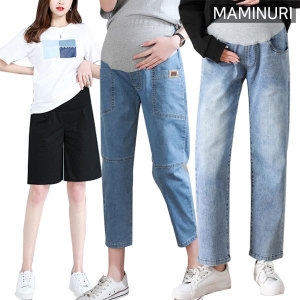 마미누리 가을신상 임산부청바지 임부팬츠 임부복 데님멜빵바지