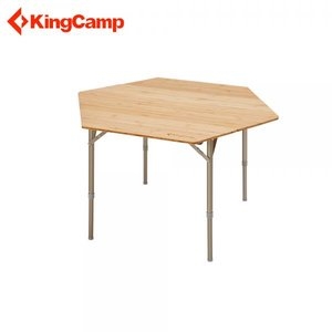 킹캠프 4폴딩 육각 밤부 테이블 (KC2005)