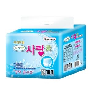 이즈 사랑 성인용기저귀 언더웨어 요실금팬티 중형80매