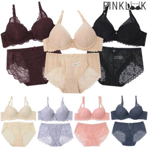 AK온라인몰 핑크룩 세련미 UP 섹시함 UP 레이스브라팬티 2종세트 선물