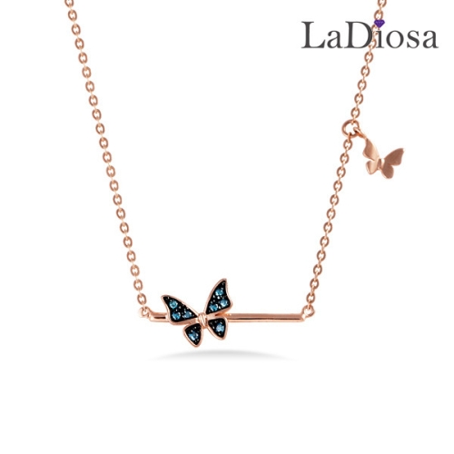 La Diosa 라디오사 18K 청다이아 목걸이 G18D-7969NM