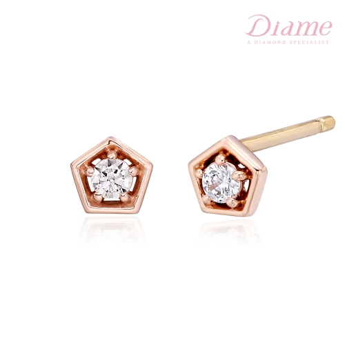 라디오사  14K 다이아미 끌레비비 골드 미니귀걸이 VGE3041H