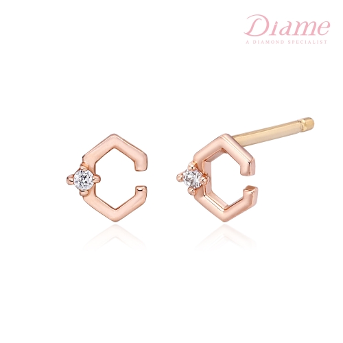 라디오사  14K 다이아미 끌레비비 골드 미니귀걸이 VGE3042H