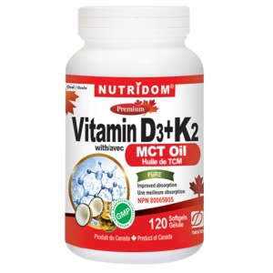 네추럴팩터스 뉴트리돔 비타민 D3+K2 300mg 120정