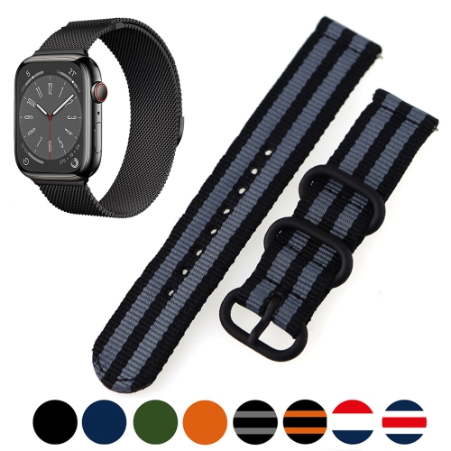 아르마니 엠포리오아르마니 Fitbit Versa 핏빗 버사 나토 모직 (KYS05OR22)