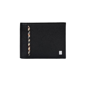 닥스 오션엠보 사선체크라인 반지갑 DBWA0F905BK