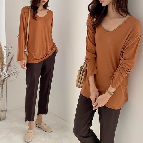 아이우먼 위쉬몰 NO 데일리보트브이긴팔티 A589H008  빅사이즈 사이즈에서 자유로운 그녀~