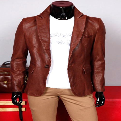 핸드메이드가죽자켓쇼핑몰 베지터블워싱 남자가죽자켓 가죽마이 2색상  핸드메이드 맞춤제작