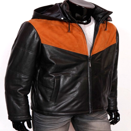 핸드메이드가죽자켓쇼핑몰 스타일엔터 이태리 양가죽 남자후드가죽점퍼 후드가죽자켓 4색상 카멜