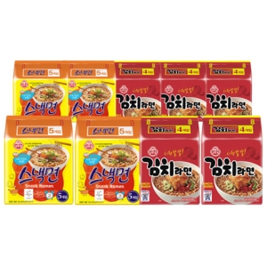 오뚜기  스낵면 108g x 20봉 + 김치라면 120g x 20봉