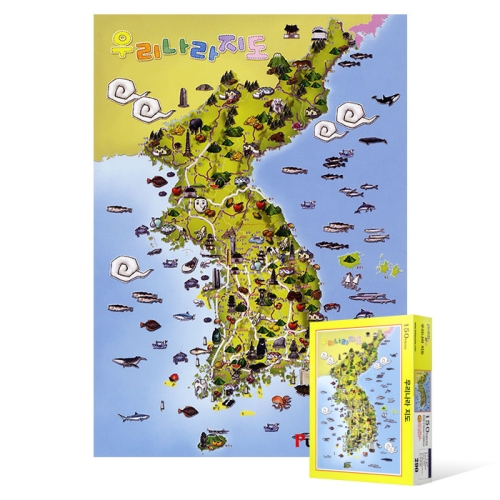 150피스 직소퍼즐  우리나라 지도