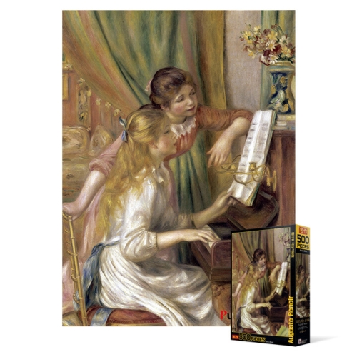 퍼즐사랑 500피스 직소퍼즐 피아노 치는 두 소녀