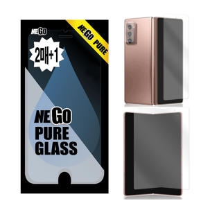 네고  갤럭시Z폴드2 퓨어필름 풀커버 액정+외부+힌지+카메라강화유리 2매