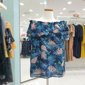 꼼빠니아 프릴포인트 트로피칼 블라우스-CAAU5-WRB360 점