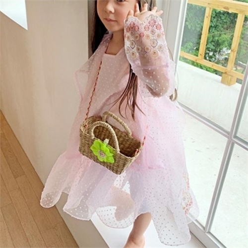 소니아코리아 퍼키 여아 아동 레이스 엔젤 원피스  351638