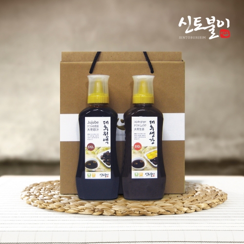 신토불이 유자원액청 매실청 2종 선물세트 - 에누리 가격비교