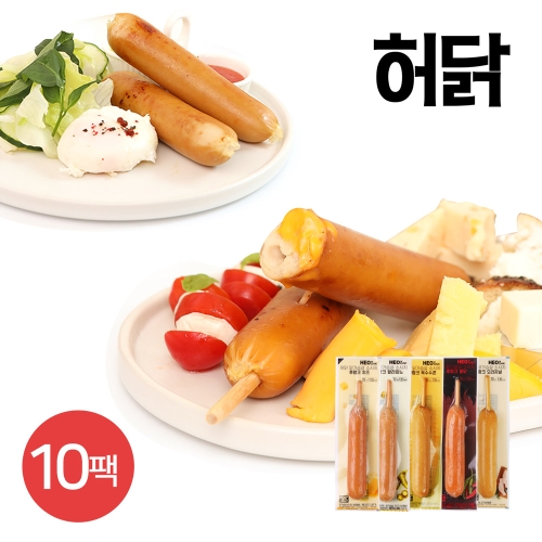 허닭  닭가슴살 소시지 후랑크 5종 70g