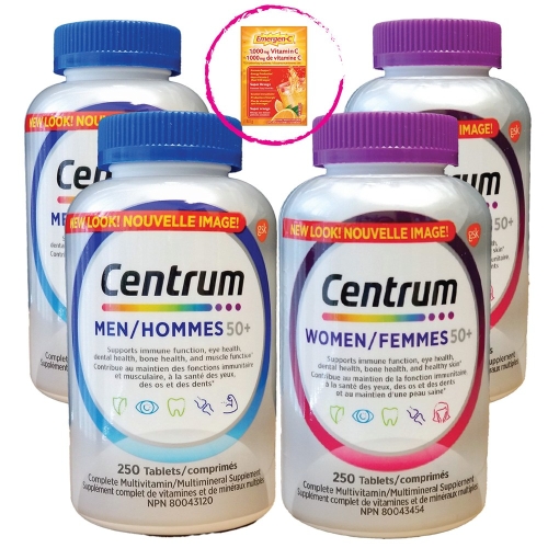 센트룸 실버 포 맨 50+ 250정 + 실버 포 우먼 250정 세트