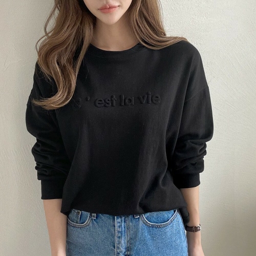 나야홍 빅사이즈 엠보로고레이스맨투맨 DILB002  6012600